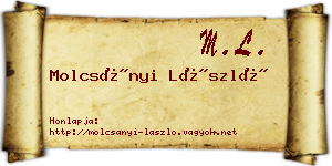 Molcsányi László névjegykártya